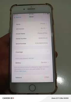 iPhone 8 plus 64gb  pta approd 10by9 water forop