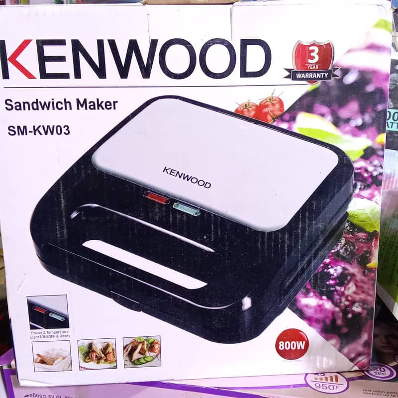 Kenwood Sandwich Maker 2 Slice 800W | SM-KW03 1