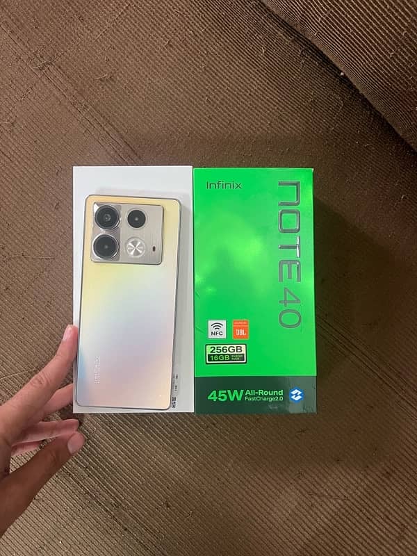 infinix note 40 complete Box 0