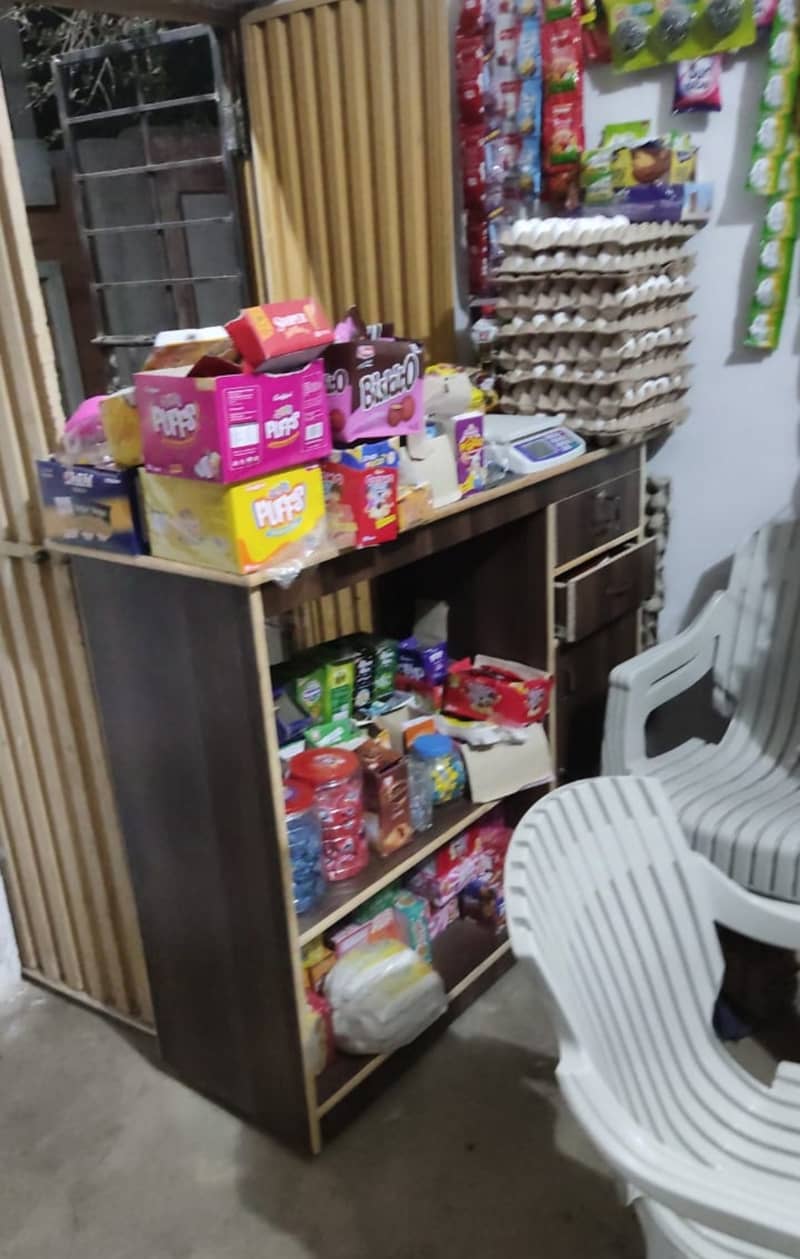 Wooden Racks and counter for shop 3