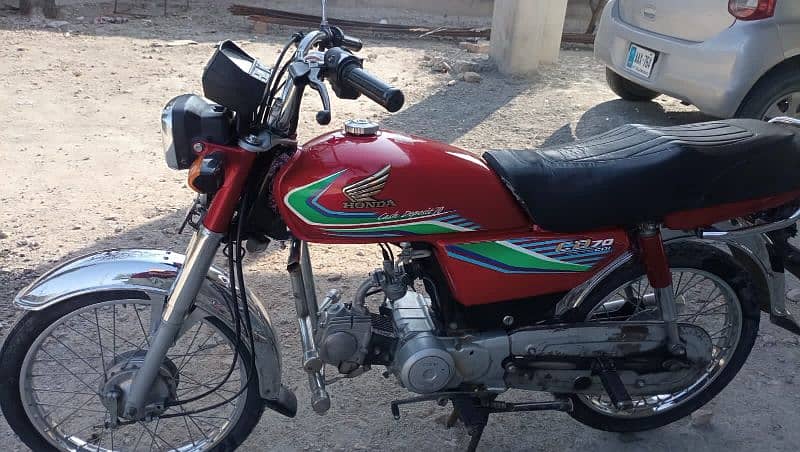 Honda CD70cc bick argent for sell engan file ok whatsap03406723051 1