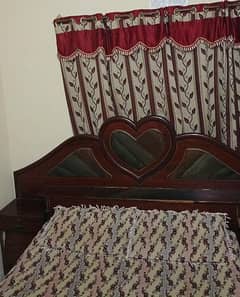 Double Bed, Showcase, Dressing Table