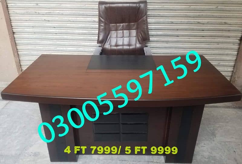 Office table study computer desk draw furniture set chair workstation 16