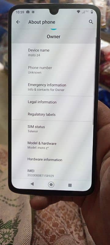 moto z4 4/128 10/10 condition all okay pta approved 5