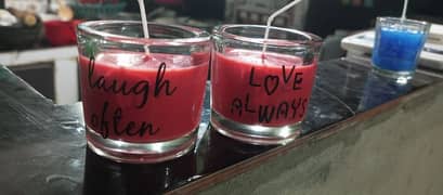 Hand made Candles with different mix Fregnances.