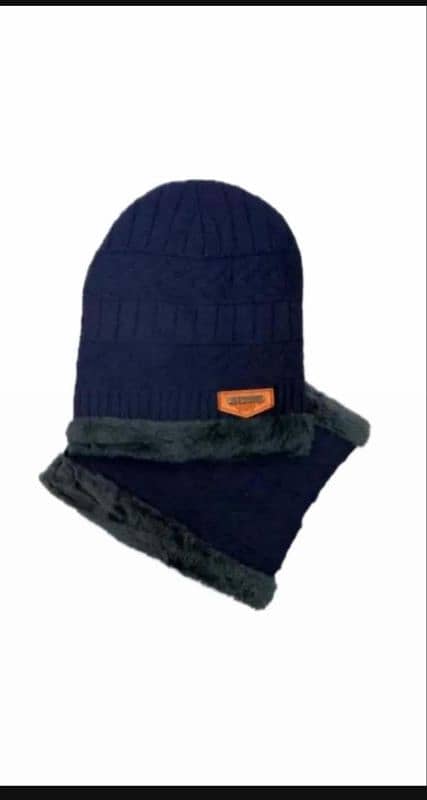 2 pcs wool textured Beanie 8