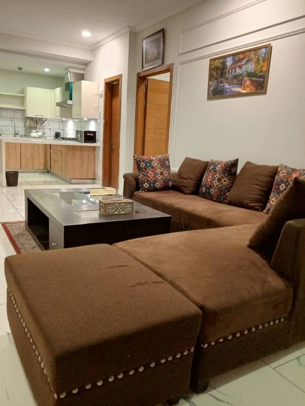 Height 1 Furnished one bedroom flat for rent in Height 1 D block bahria town Islamabad 6