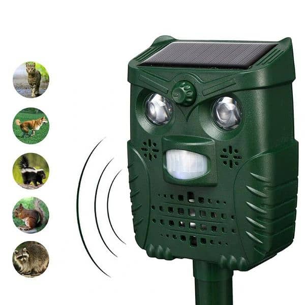 Amazon Branded Solar birds Ultrasonic Animal Repeller waterproof 2