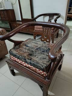 Wooden 4 Chair Set For Sale