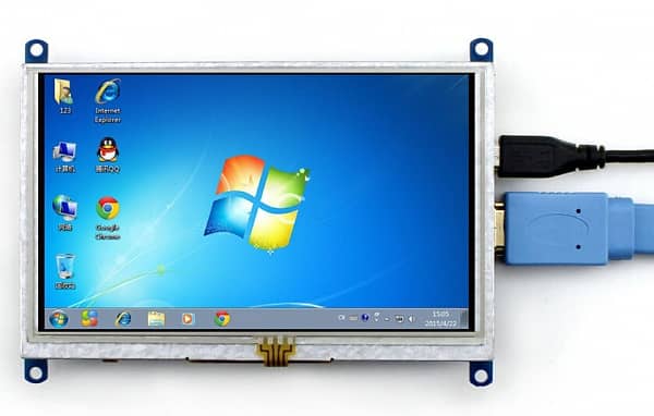 WAVESHARE 5inch Resistive Touch Screen LCD (B) HDMI 0