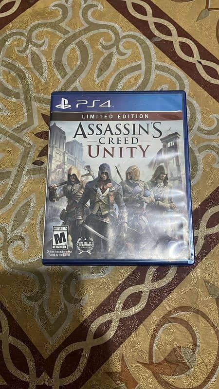 PS4 GAMES FOR SALE GTA 5 AND ASSASSIN'S CREED UNITY 3