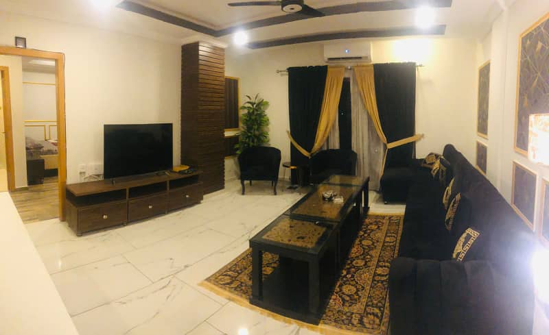 Bahria active furnished 2 bedroom apartment for rent in Height 1 block c Bahria Town rawalpindi 12