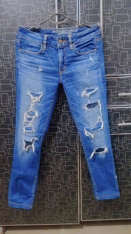 American eagle imported rough jeans 0