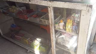 Plai wood rack glass counter and iron rack for sale urgent at