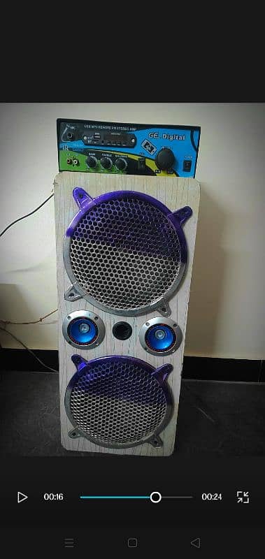 amplifier and speaker 6