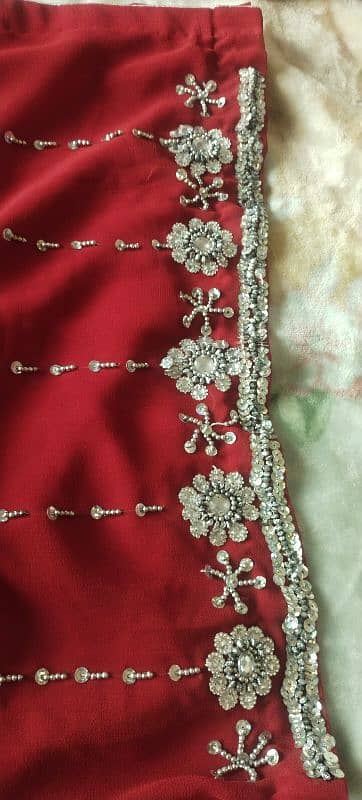 blood red ( shade warmer than in photo)Red Shalwar Qameez dupatta 0