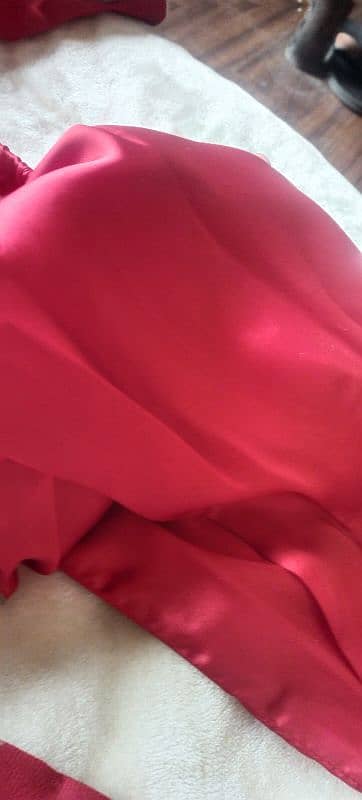 blood red ( shade warmer than in photo)Red Shalwar Qameez dupatta 2