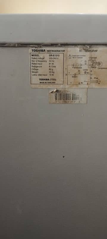 Toshiba single door Fridge 3