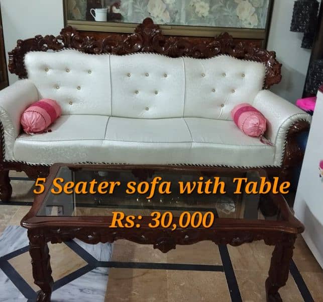 Lightly used wooden furniture in very good condition for quick sell. 4