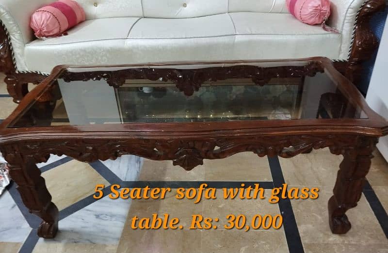 Lightly used wooden furniture in very good condition for quick sell. 5