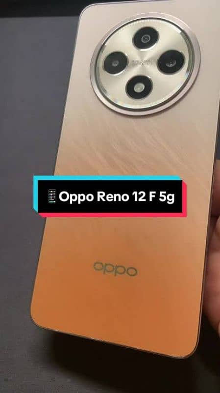 Its oppo new model reno f 12 box charger and orignal selicon cover 0