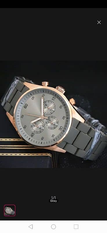 Causual fashion writch Watch Rubber straps Men quartz watch 1