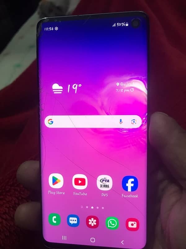 Samsung S10 8/128 patch dual sim condition pic me sekh ln 0