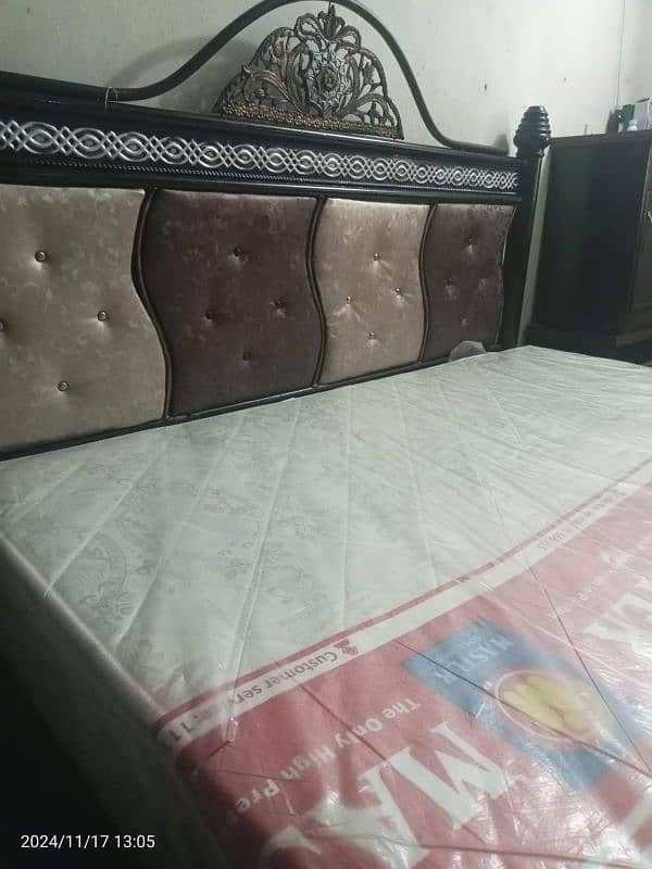 iron bed with mattress 5