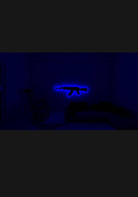 Ak-47 Led Sign, Custom Ak-47 Wall light,RGB led wall lights 1