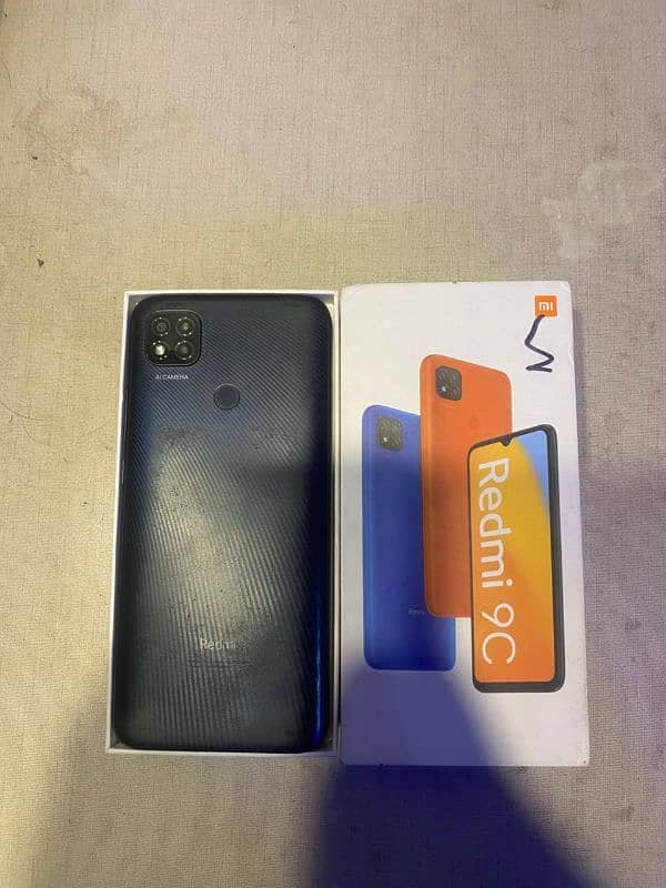 Redmi 9c with box 1