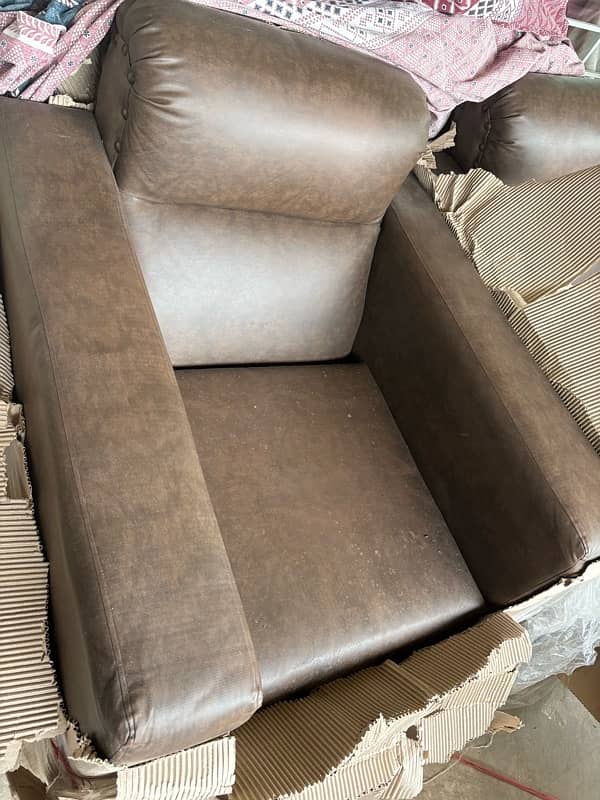 English style leather sofa 0