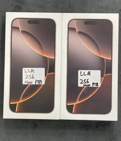 iphone 16 Pro Max ( 256GB ) LLA Desert Box pack Iphone Mobile