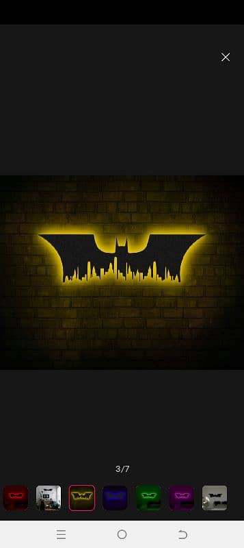 3D Batman Ghotham city led lights 0