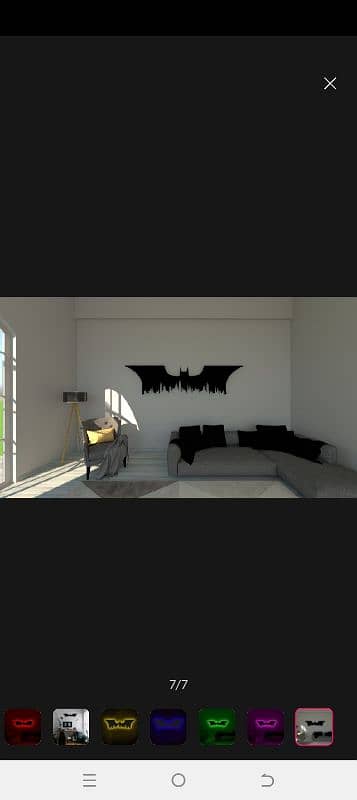 3D Batman Ghotham city led lights 3