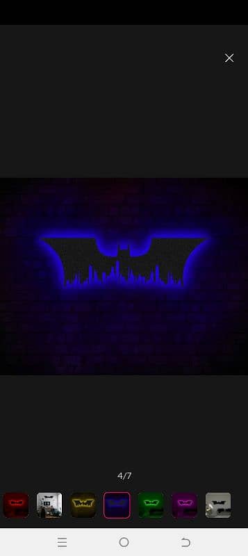 3D Batman Ghotham city led lights 4