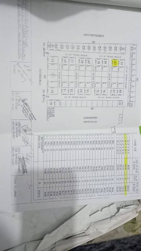 Plot for sale. Lucky Garden, Behind Lucky Textile Mills, main National Highways, West Open, Corner, Demand = 25 Lacs (Without Development) Builder Transfer 7