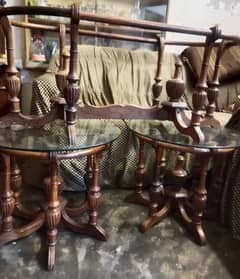 wooden table set