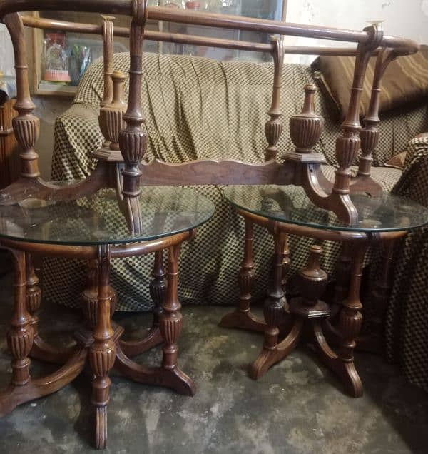 wooden table set 2