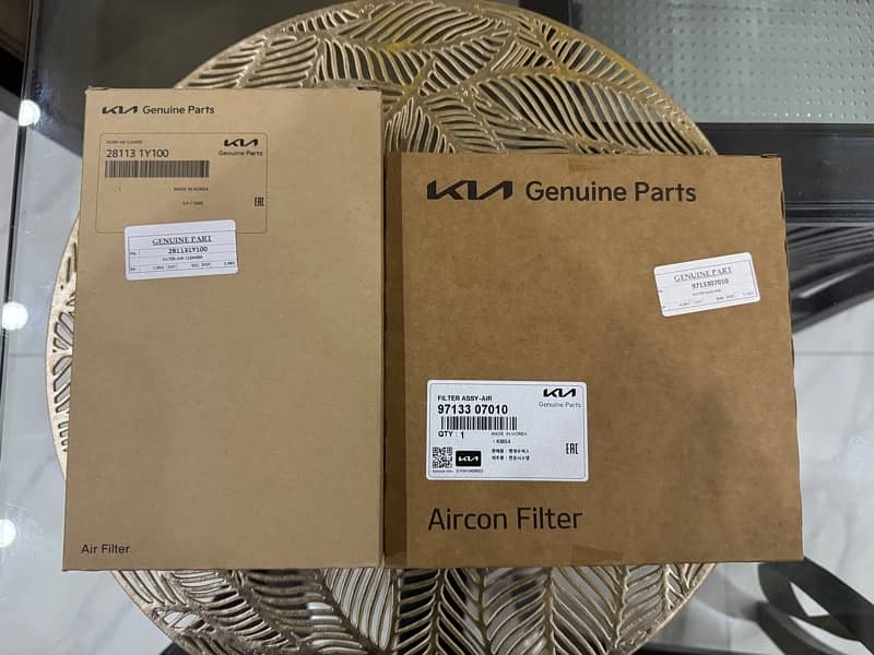 Kia Picanto Air Filter & AC Filter Genuine 0