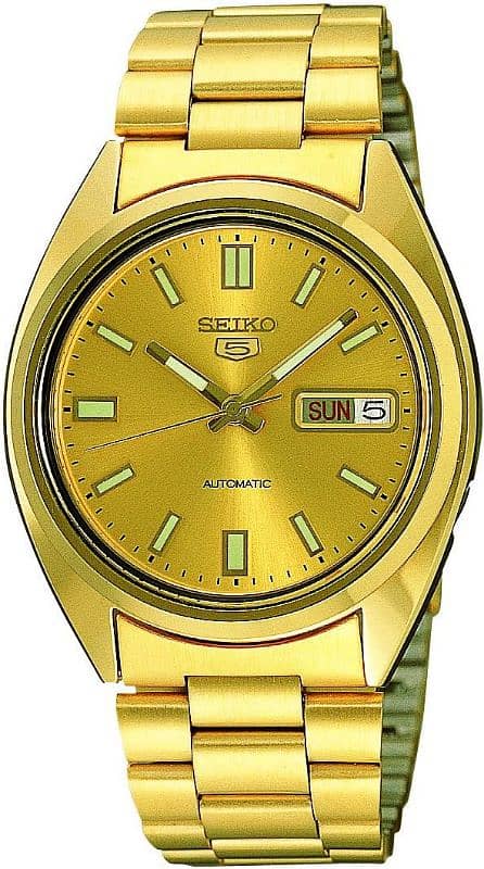 Seiko Men's SNXS80 Series 5 Gold Tone 0