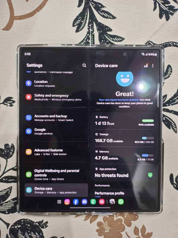 Samsung Galaxy Z fold6 non-pta 11