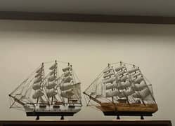 Model Ships Boats Wooden Furniture Decor Art