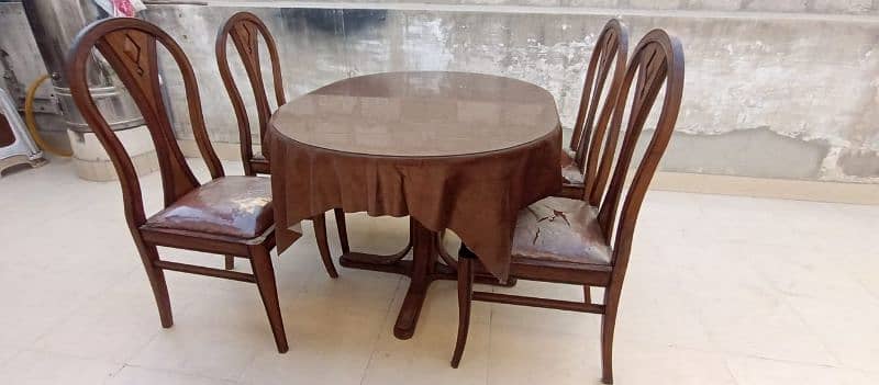 pure sheesham four chair dining table 0