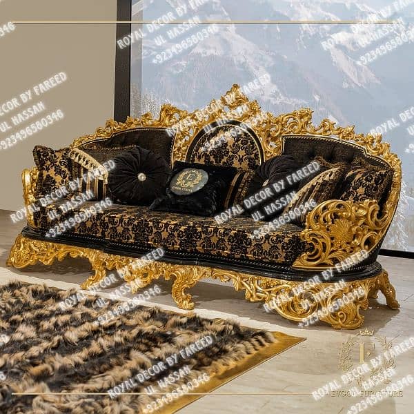 Royal Decor furniture Bedset/sofaset/jhoola available (03-4965-803-46) 3