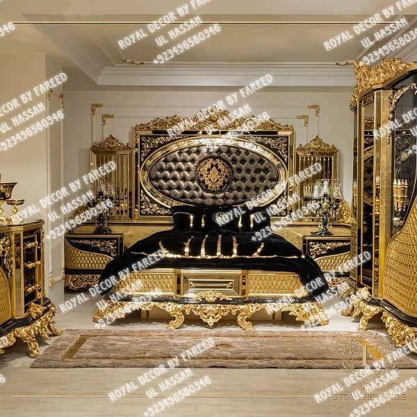 Royal Decor furniture Bedset/sofaset/jhoola available (03-4965-803-46) 4