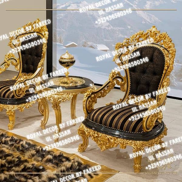 Royal Decor furniture Bedset/sofaset/jhoola available (03-4965-803-46) 8