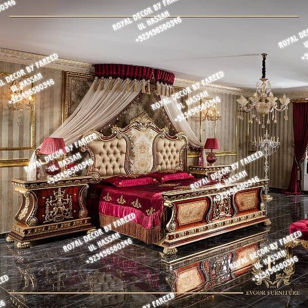 Royal Decor furniture Bedset/sofaset/jhoola available (03-4965-803-46) 17