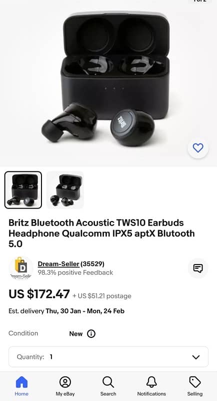 Britz Airbuds Acoustic TWS10 4