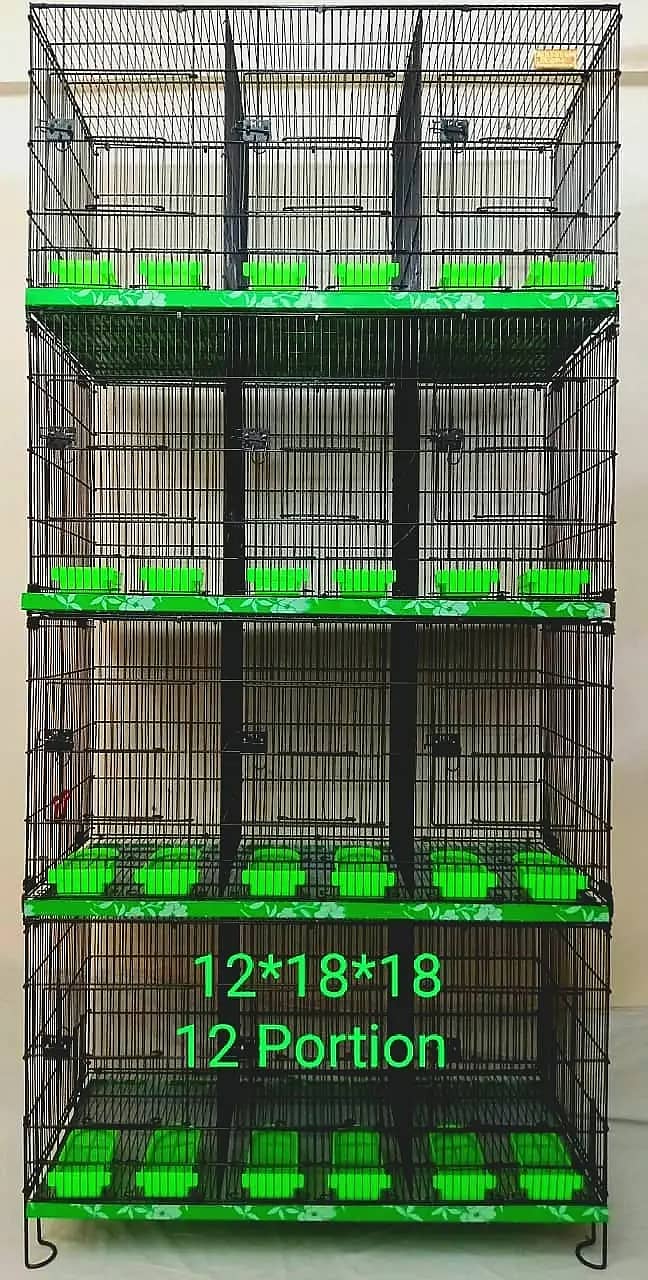 Bird Cage Pinjra Parrot Bajri Australian Tota Pahari Raw Green Cat Dog 14