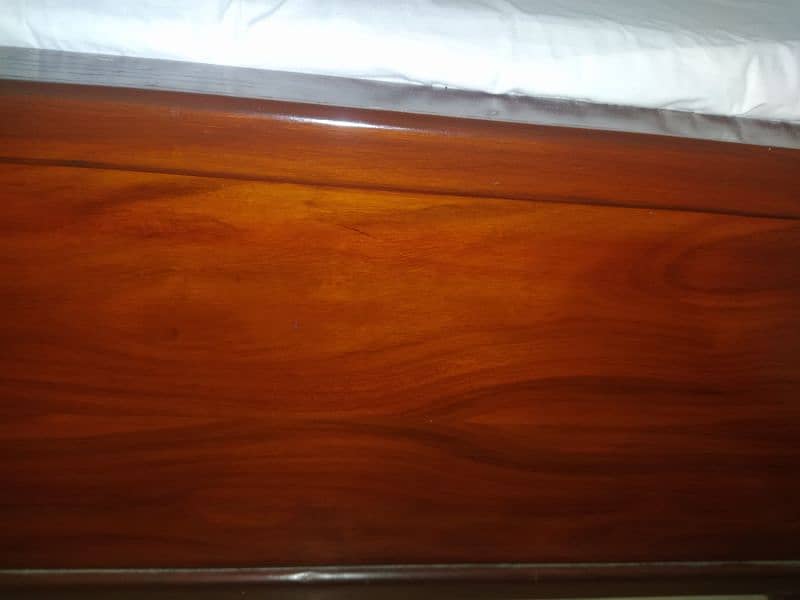 pure wood single bed with mattress 3